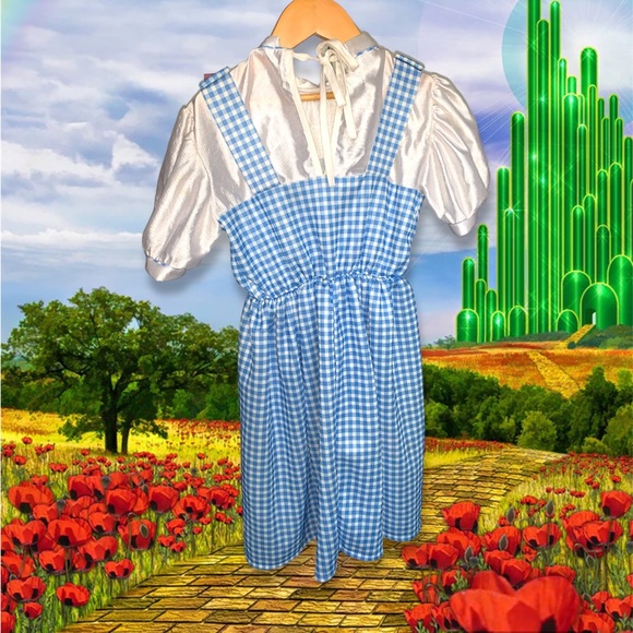KIDS WIZARD OF OZ DORTHY DRESS HALLOWEEN COSTUME - Picture 3 of 6